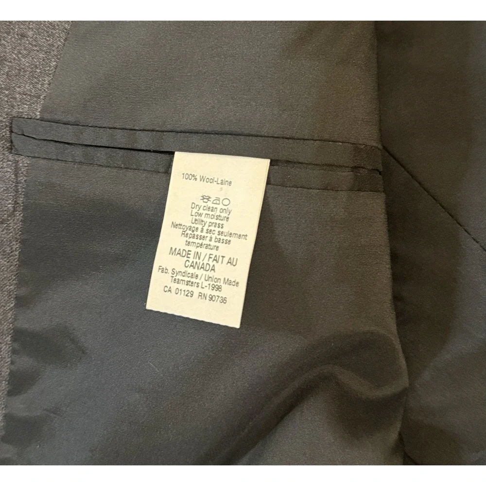 Lauren Ralph Lauren Mens 44R Gray Blazer Wool Comfort Suit Coat 2 Button Jacket
